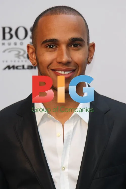 Lewis Hamilton at Hugo Boss Store Opening