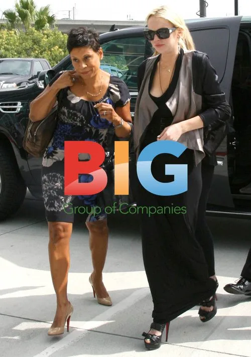 Lindsay Lohan and lawyer in court