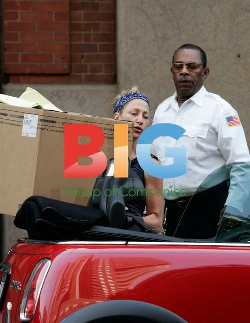 Edie Falco Loads Boxes in Tribeca