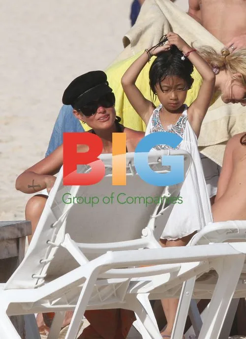 Laeticia Hallyday on Vacation in St. Barth's