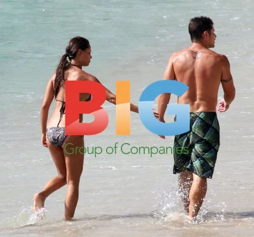 Couple Enjoys Beach Vacation in St. Barts