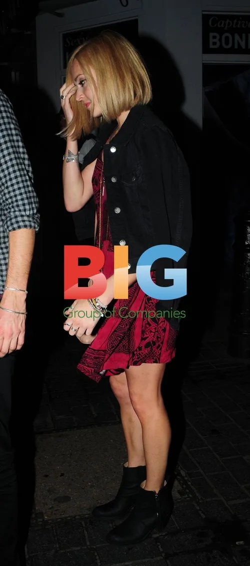 Celebrities at The Box club in London