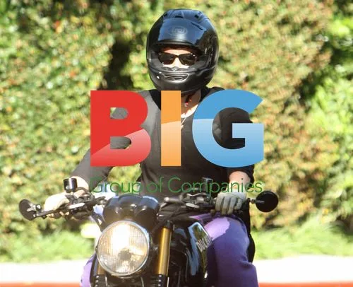 Orlando Bloom Rides Motorcycle