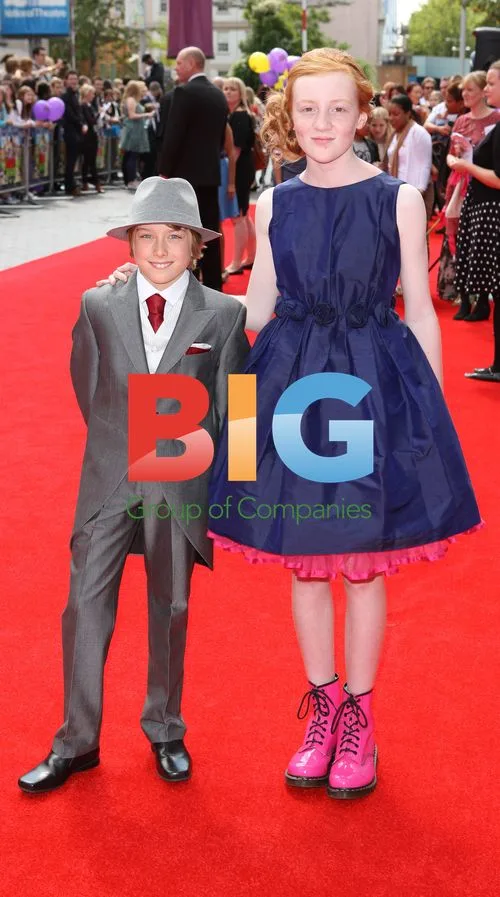 Scarlett Stitt and Ross Marron at Horrid Henry Premiere