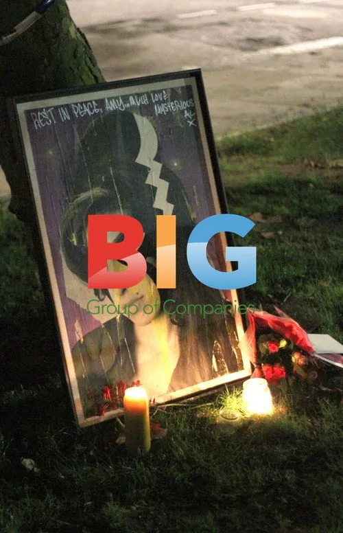 Amy Winehouse Vigil Outside Home