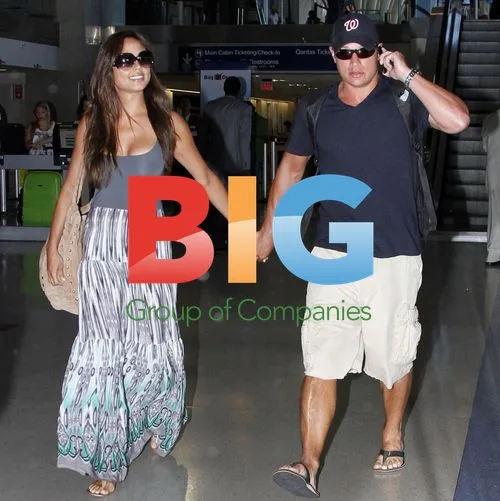 Nick Lachey and Vanessa Minnillo At LAX