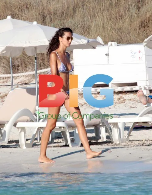 Model Laura Barriales on Formentera Beach