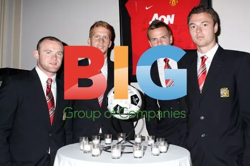 Manchester United footballers in charity fashion show