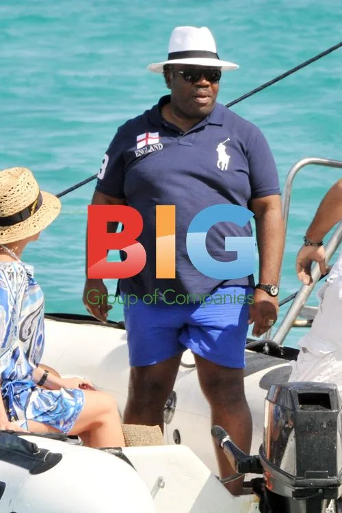 Gabonese President Ali Bongo Leaving Club 55 in Saint-Tropez