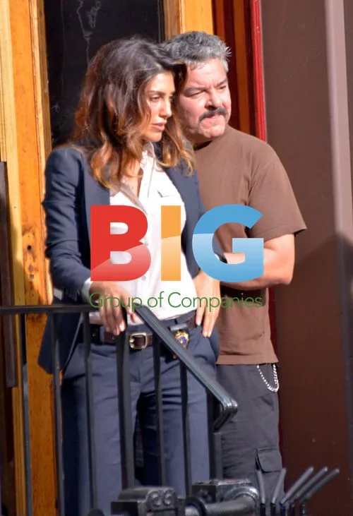 Jennifer Esposito Filming Blue Bloods