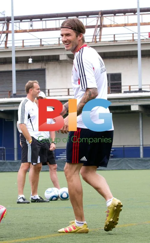David Beckham Training with MLS All Stars