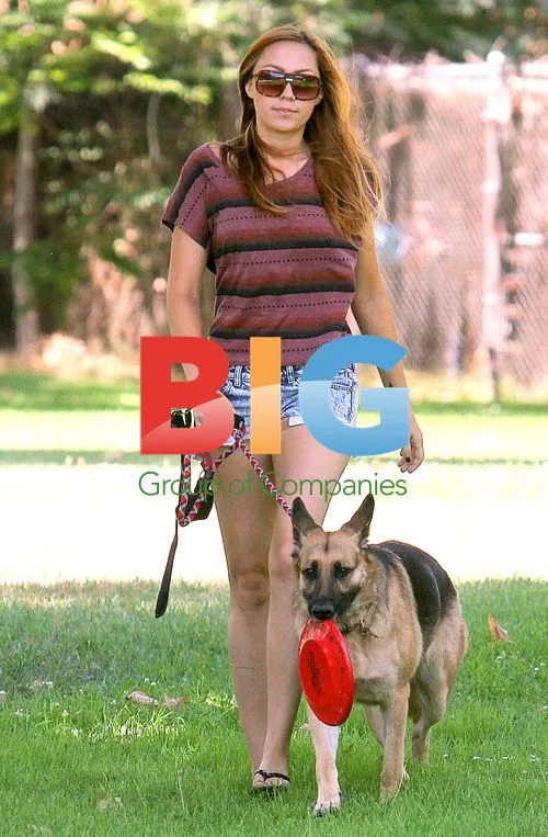 Brandi Cyrus Plays Frisbee