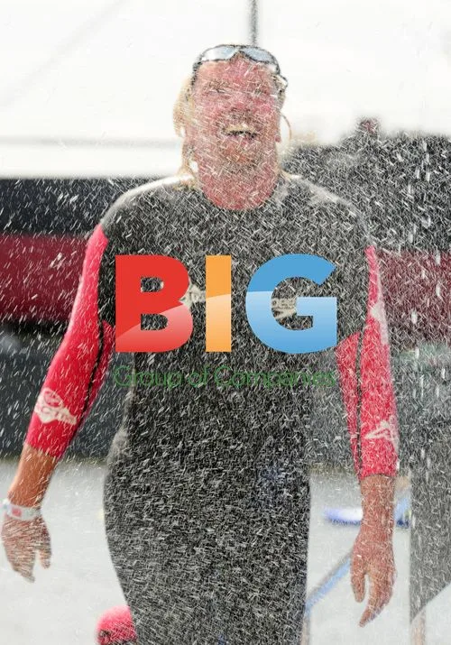 Sir Richard Branson at London Triathlon