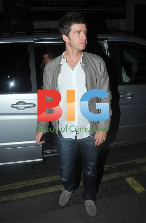 Noel Gallagher and Wife Arrive at London Club