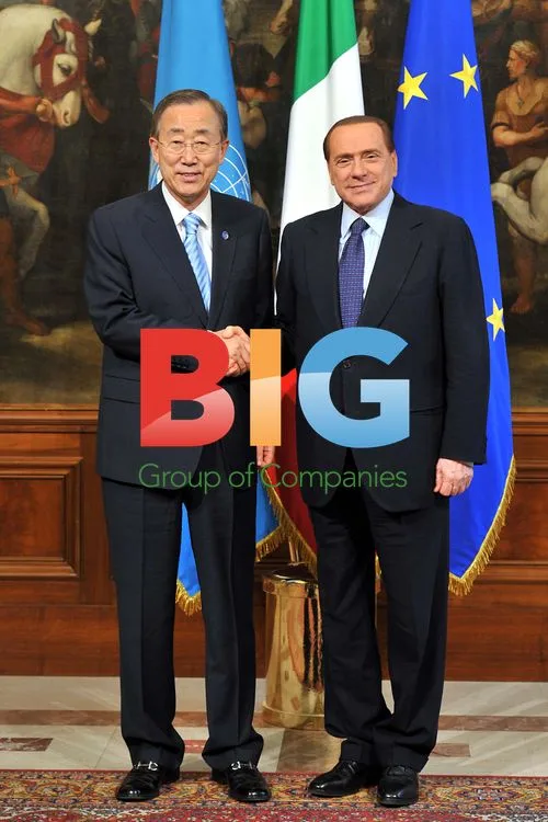 Berlusconi Meets UN Secretary General