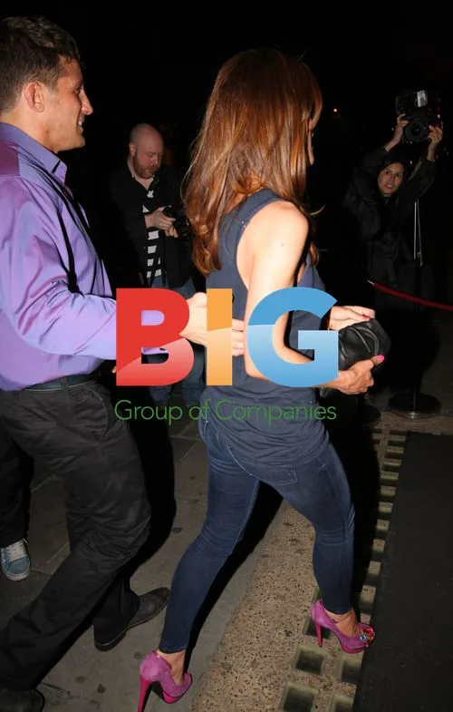 Alex Reid and Nicola T night out at Nobu