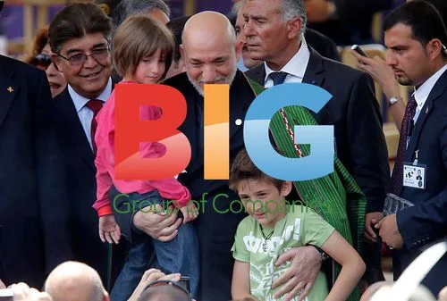 Hamid Karzai at Rome Republic Day Parade