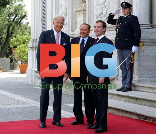 Berlusconi Meets Biden and Medvedev