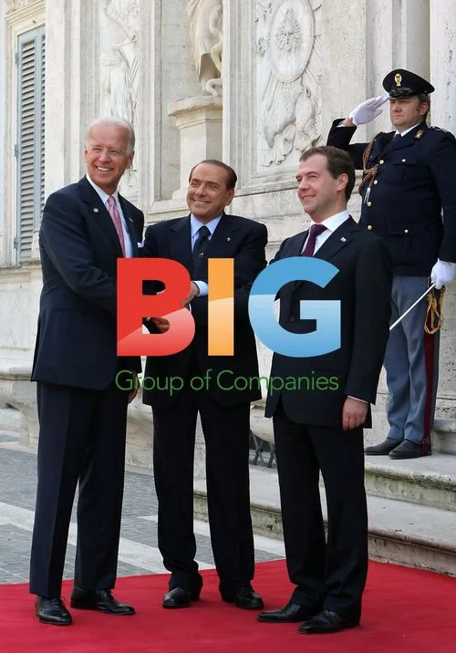 Berlusconi Meets Biden and Medvedev in Rome