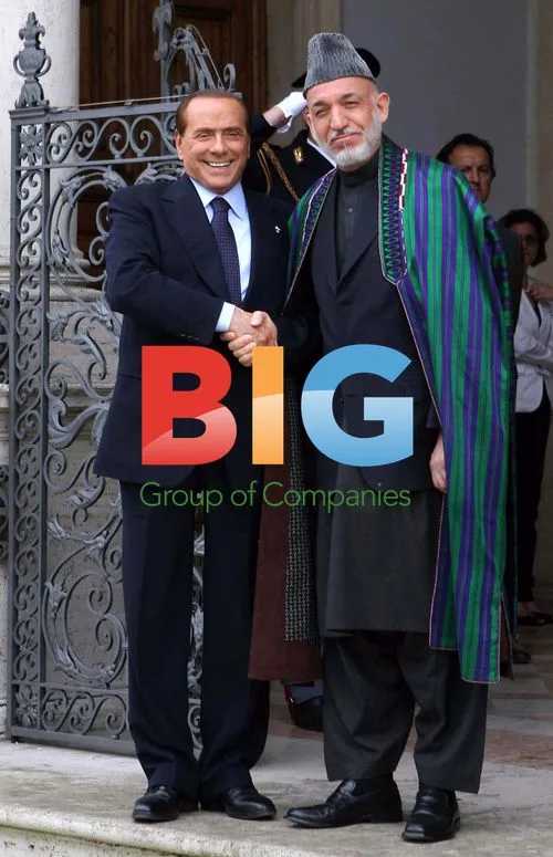 Berlusconi Meets Karzai in Rome