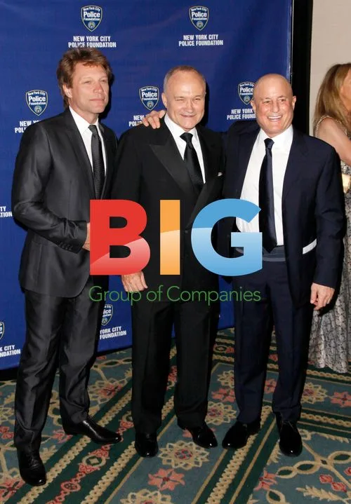 Jon Bon Jovi, Raymond Kelly and Ron Perelman at NYPD Gala