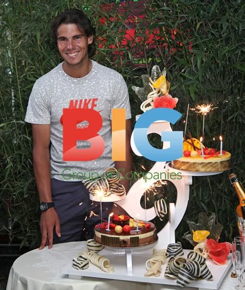 Rafael Nadal Receives Birthday Cake
