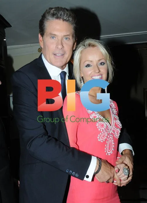 David Hasselhoff and Hayley Roberts in London