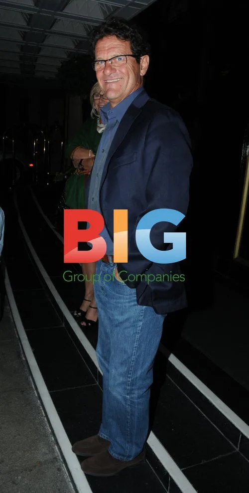 Fabio Capello at the Dorchester hotel