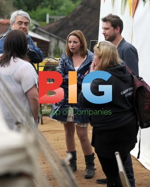 Charlotte Church and Jonathan Powell at Hay on Wye Festival