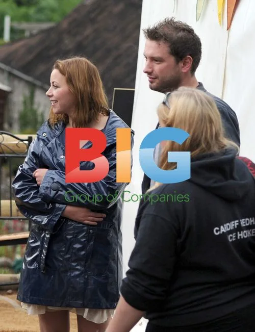 Charlotte Church and Jonathan Powell at Hay on Wye Festival