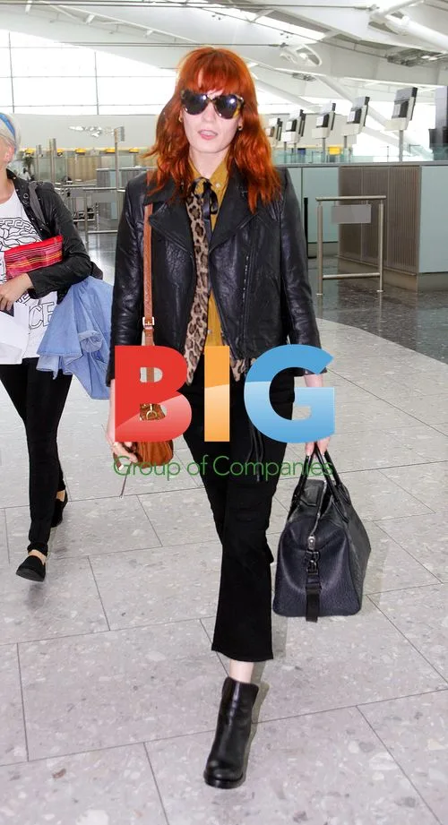Florence Welch at Heathrow Airport