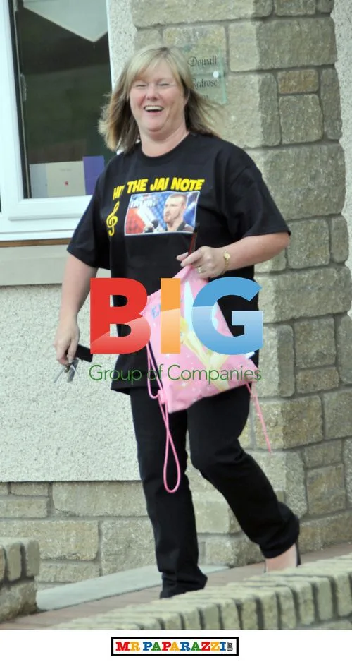 Jai McDowell with family at STV studios
