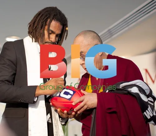 Collingwood player & Dalai Lama
