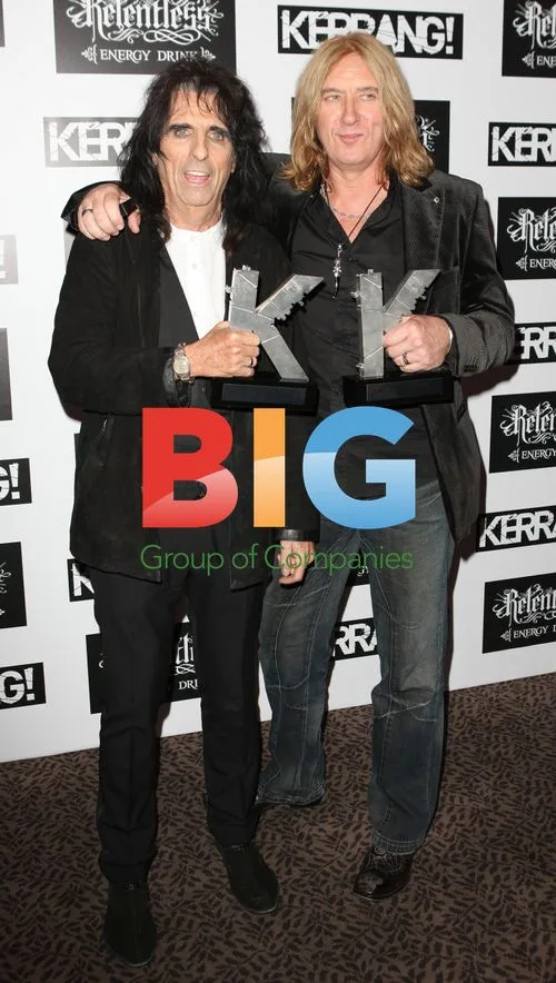 Alice Cooper and Joe Elliot at Kerrang! awards
