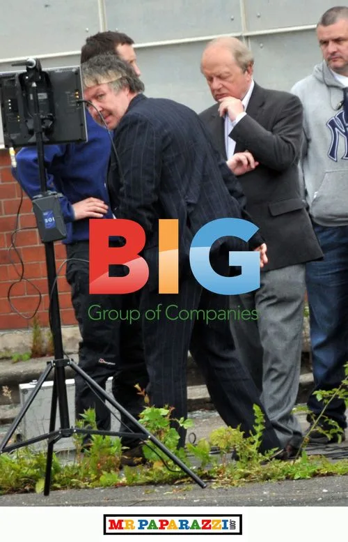 Actor Gregor Fisher and John Sergeant film 'Rab C Nesbitt'