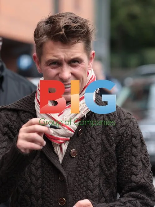 Take That Members Depart Hotel for Manchester Gig