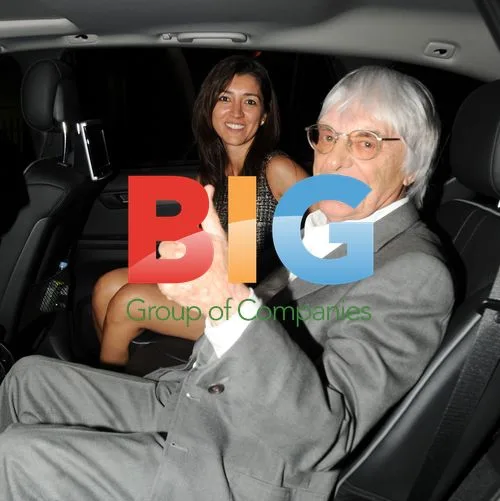 Bernie Ecclestone and Girlfriend Leaving London Restaurant