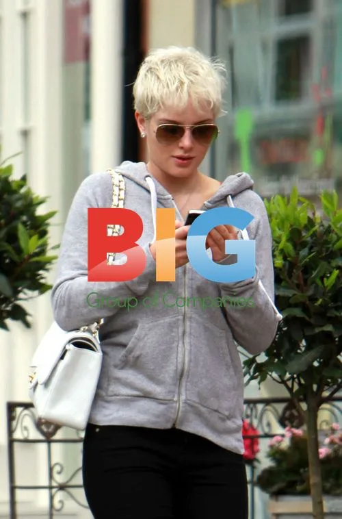 Helen Flanagan out walking near home