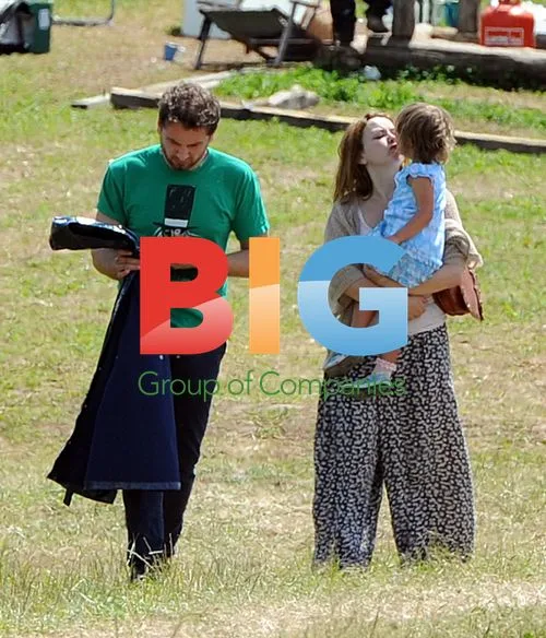 Charlotte Church and Family at Hay Festival