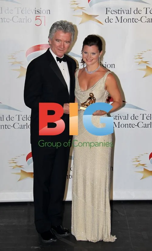 Patrick Duffy and Heather Tom at Monte Carlo TV Festival