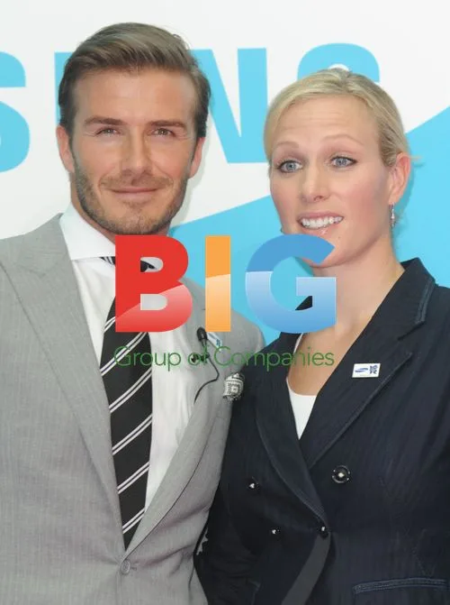 Beckham and Zara Phillips at Samsung Event
