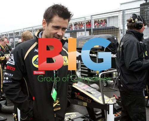 Colin Farrell at Formula 1 Grand Prix
