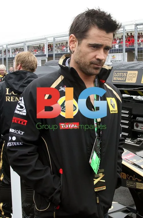 Colin Farrell at F1 Grand Prix