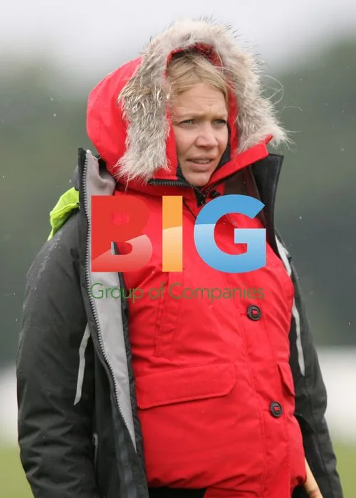 Jodie Kidd watches boyfriend play polo
