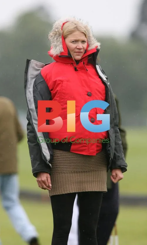 Jodie Kidd watches boyfriend play polo