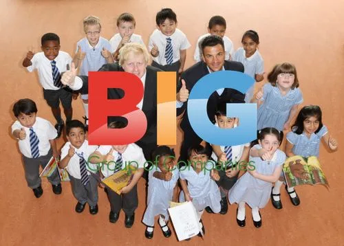 Peter Andre and Boris Johnson at Botwell Library