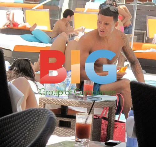 Jermaine Jenas and Ellie Penfold in Las Vegas