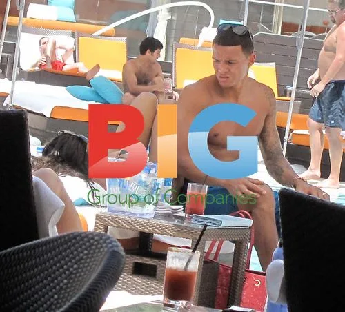 Jermaine Jenas and Ellie Penfold in Las Vegas