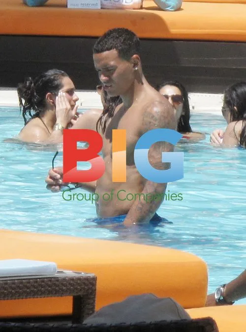Jermaine Jenas and Ellie Penfold in Las Vegas