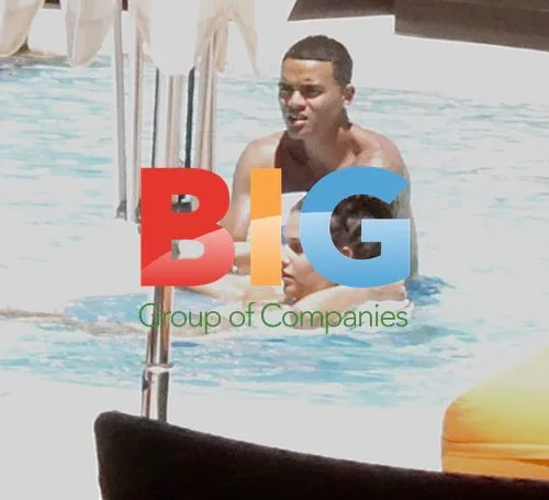 Jermaine Jenas and Ellie Penfold in Las Vegas